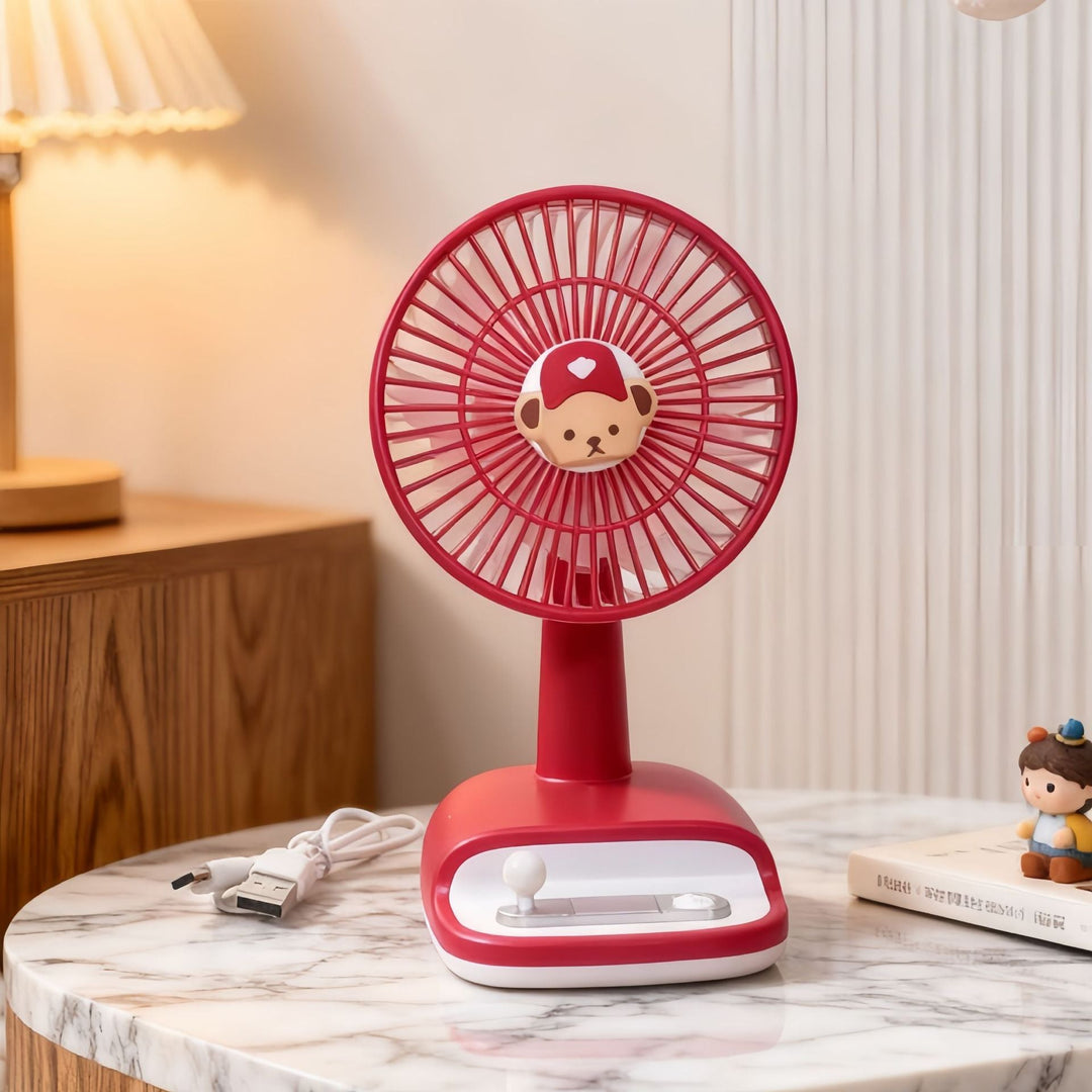 Ventilator de Masă cu Unghi Flexibil pentru Femei, Design Modern și Compact 5