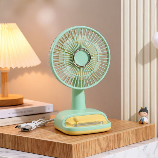 Ventilator de Masă cu Unghi Flexibil pentru Femei, Design Modern și Compact 8