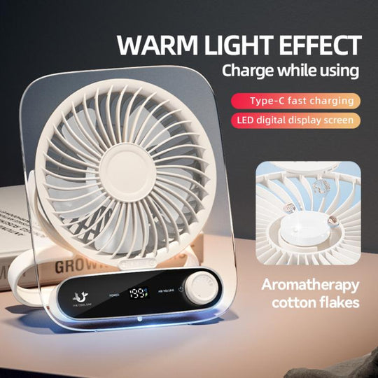Ventilator de Perete cu 199 de Viteze și Aromoterapie pentru Birou 5