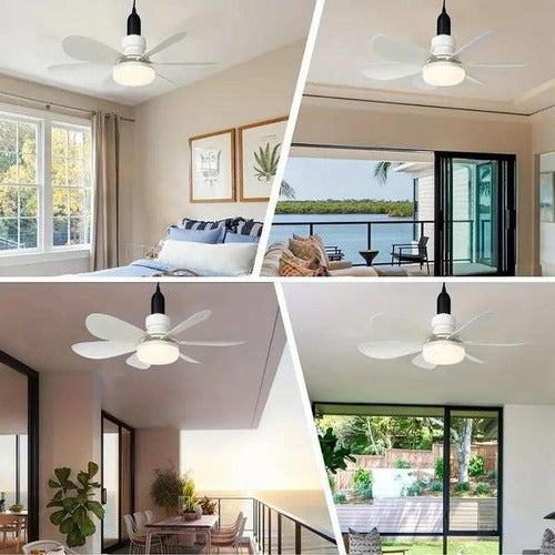 Ventilator de Tavan cu Iluminare LED și Telecomandă, Design Modern pentru Interior 8