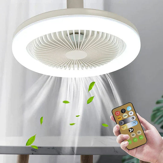 Ventilator de Tavan cu LED și Telecomandă, Design Modern pentru Interior 0