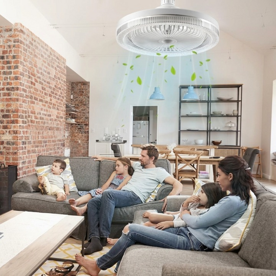 Ventilator de Tavan cu LED și Telecomandă, Design Modern pentru Interior 2