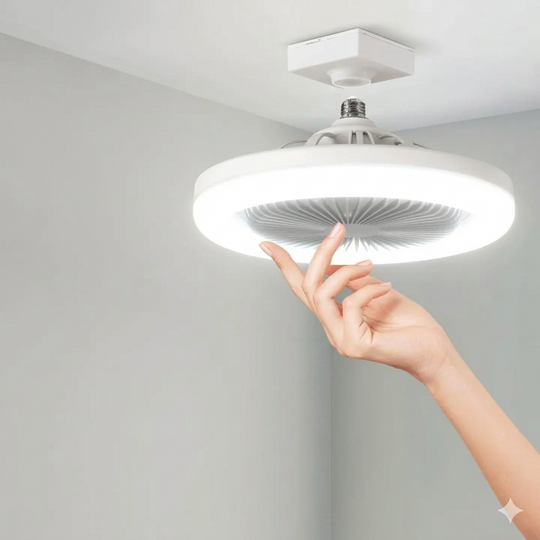 Ventilator de Tavan cu LED și Telecomandă, Design Modern pentru Interior 3