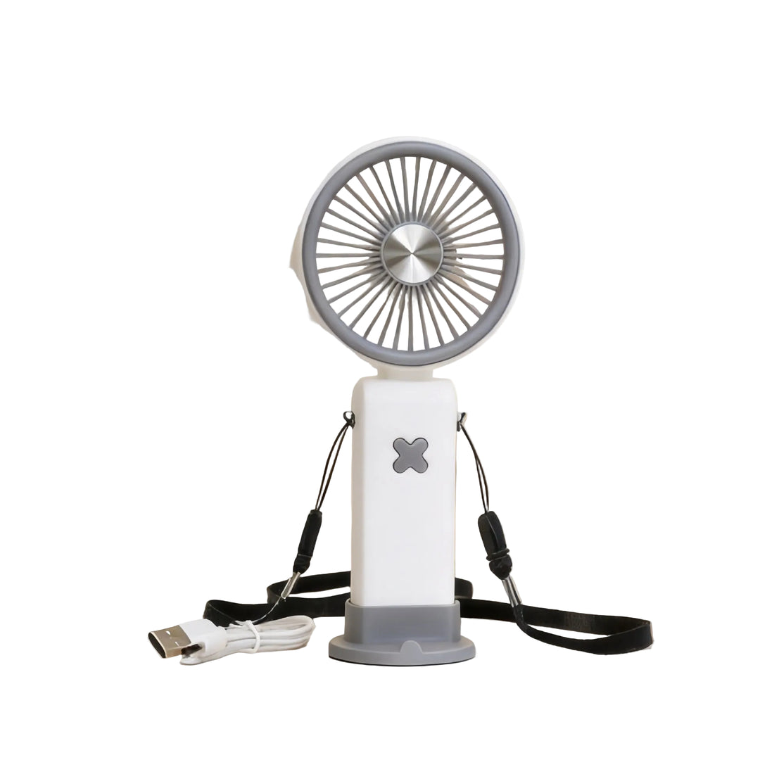Ventilator de birou portabil unisex cu cap înclinat reglabil și baterie reîncărcabilă 0