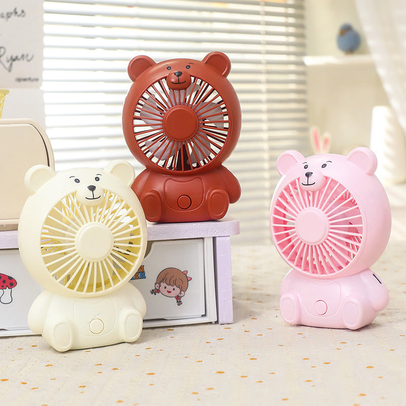 Ventilator de birou portabil unisex cu design urs USB 1