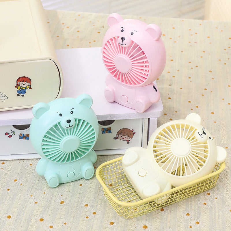 Ventilator de birou portabil unisex cu design urs USB 2