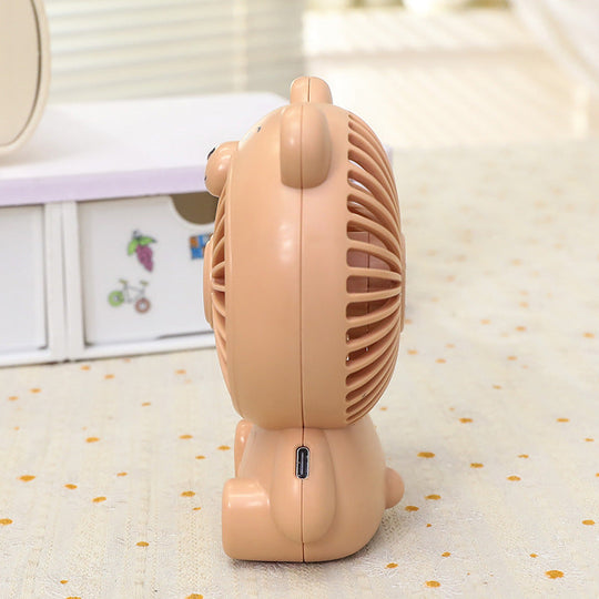 Ventilator de birou portabil unisex cu design urs USB 5