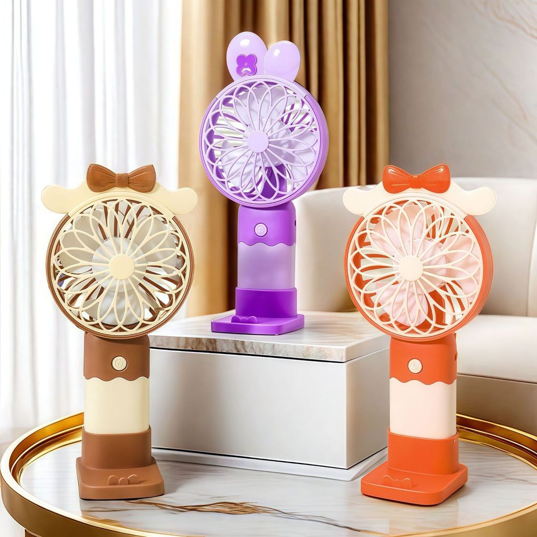 Ventilator de mână portabil pentru femei cu design ergonomic 1