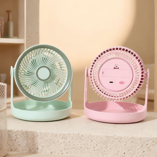 Ventilator de masă cu cap reglabil și funcționare silențioasă 1