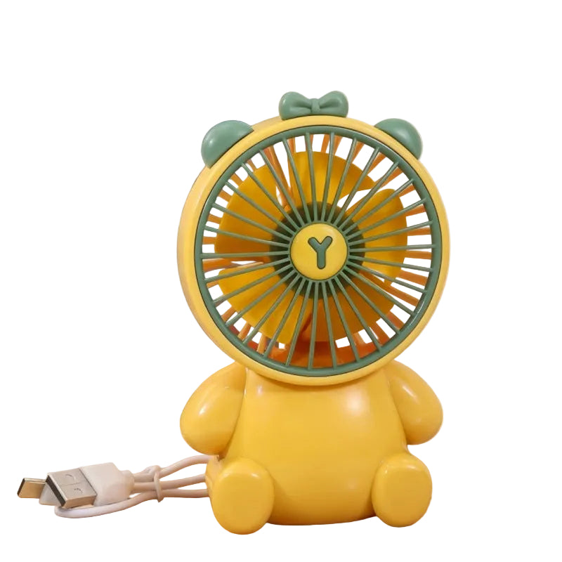 Ventilator de masă unisex compact cu design figurat și motor silențios USB 0