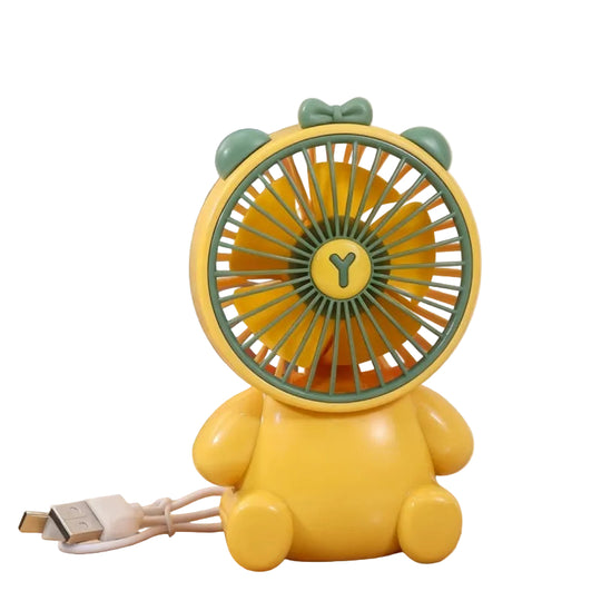 Ventilator de masă unisex compact cu design figurat și motor silențios USB 0