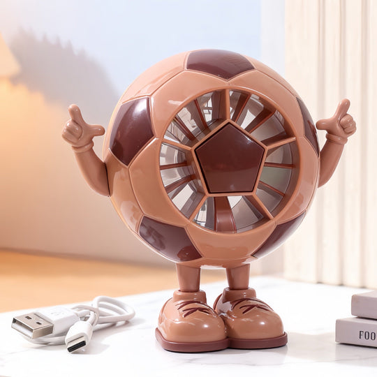 Ventilator de masă unisex compact cu design figurat și motor silențios USB 1