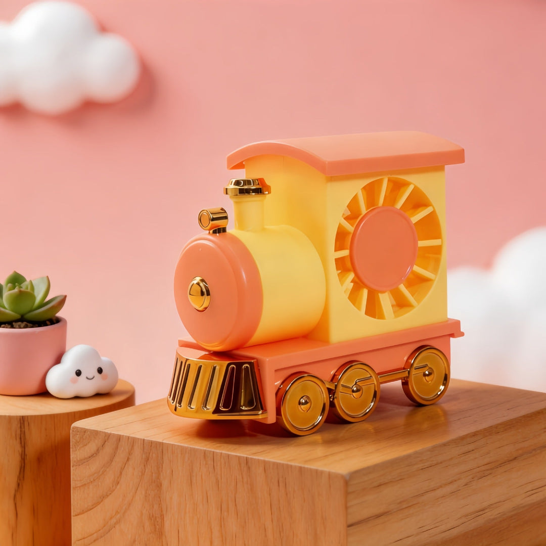 Ventilator de masă unisex compact cu design figurat și motor silențios USB 12