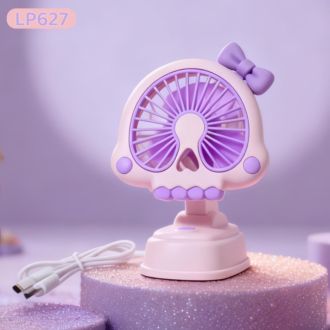 Ventilator de masă unisex compact cu design figurat și motor silențios USB 22