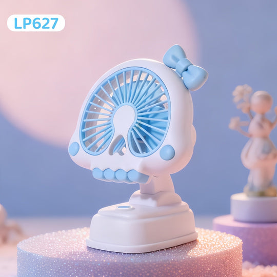 Ventilator de masă unisex compact cu design figurat și motor silențios USB 25