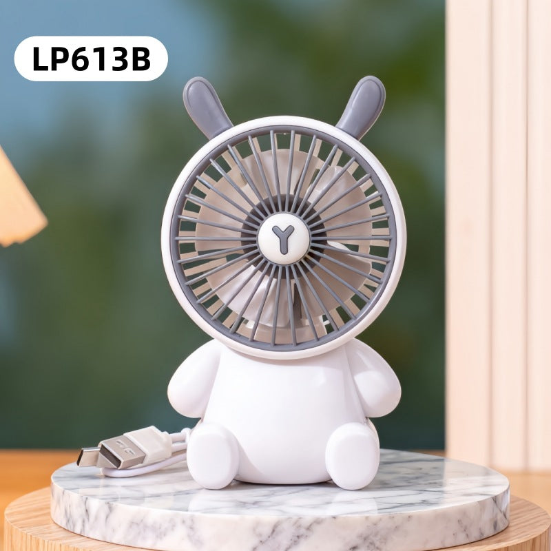 Ventilator de masă unisex compact cu design figurat și motor silențios USB 30