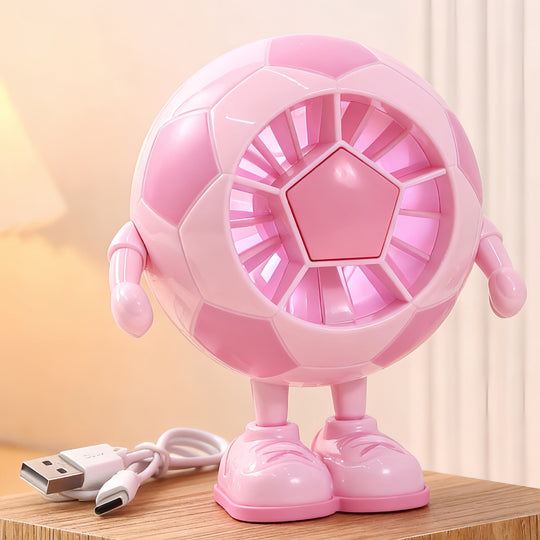 Ventilator de masă unisex compact cu design figurat și motor silențios USB 5