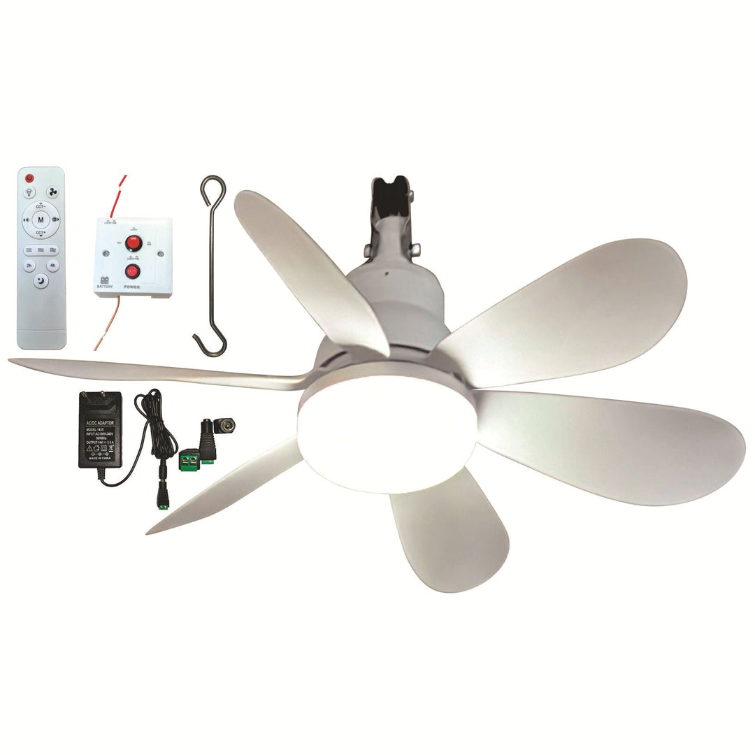 Ventilator de tavan cu lumină LED modernă și telecomandă 0