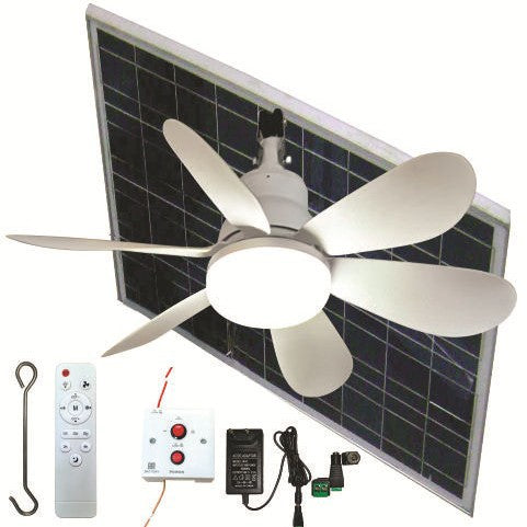 Ventilator de tavan cu lumină LED modernă și telecomandă 1