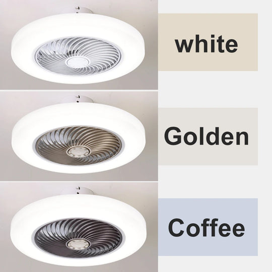 Ventilator de tavan cu lumină și telecomandă pentru dormitor 2