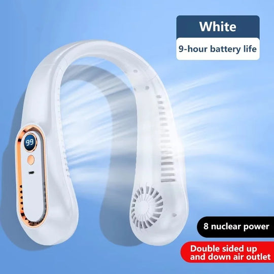 Ventilator electric portabil pentru gât cu display LED și baterie 8000mAh 6