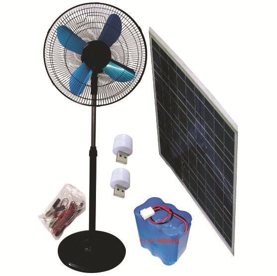 Ventilator pe piedestal unisex cu alimentare solară 1