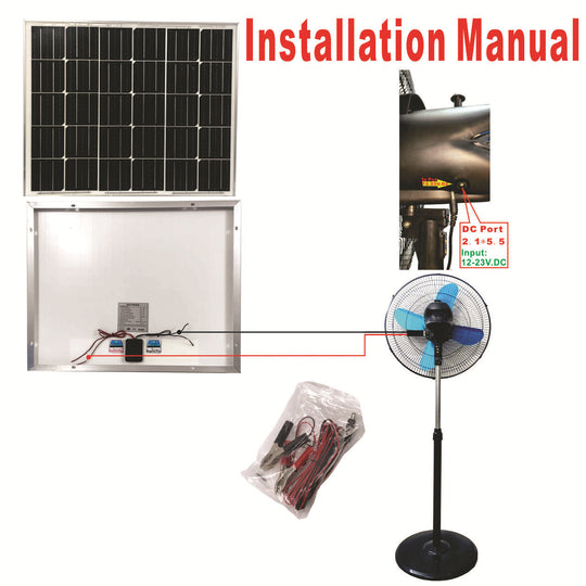 Ventilator pe piedestal unisex cu alimentare solară 2