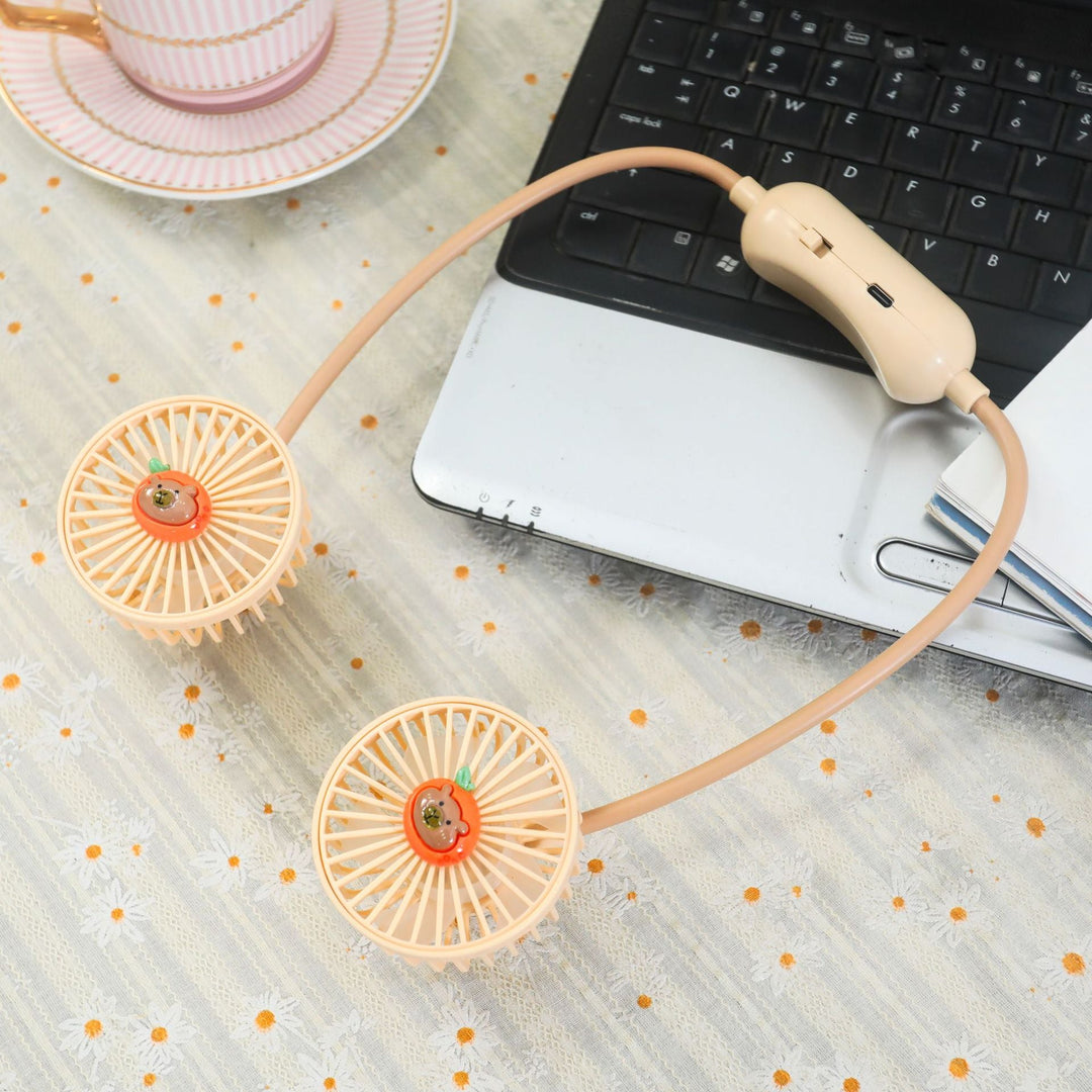 Ventilator pentru gât portabil unisex flexibil 0