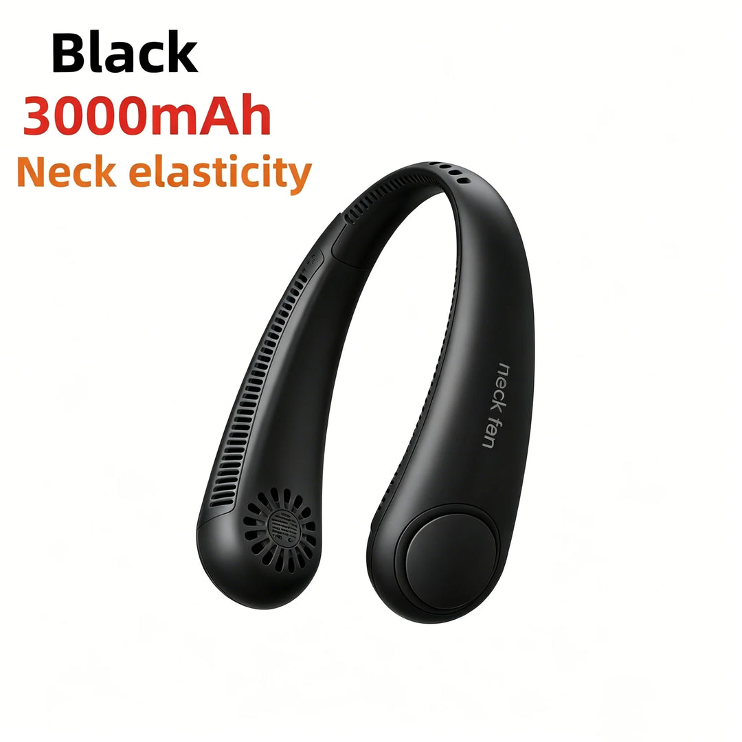 Ventilator portabil de gât cu afișaj digital LED și baterie reîncărcabilă USB 18