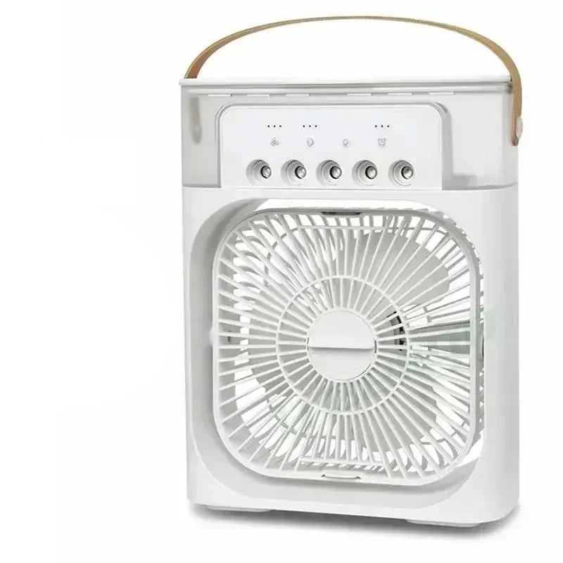 Ventilator portabil multifuncțional 3 în 1 cu umidificator și lumină LED 6
