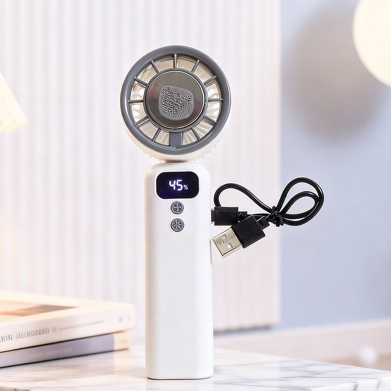 Ventilator portabil unisex cu afișaj digital și curea reglabilă pentru gât 2