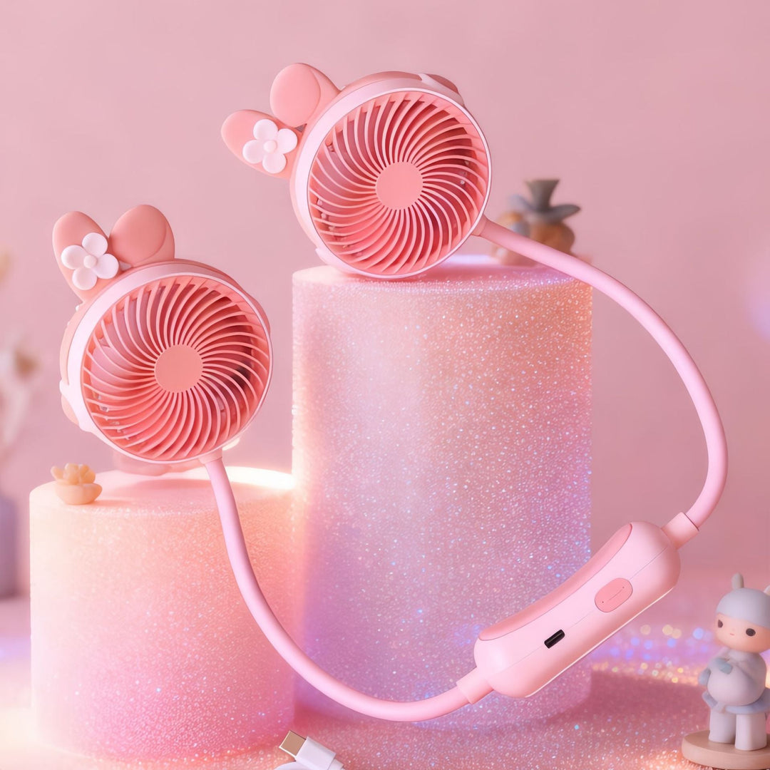 Ventilator portabil unisex cu design flexibil pentru gât 4