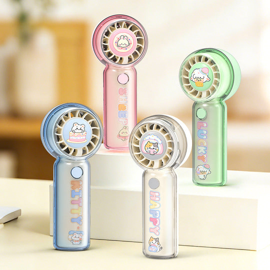 Ventilator portabil unisex cu design pisică și motor silențios 4