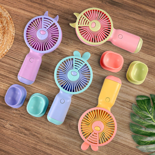 Ventilator portabil unisex cu design tematic iepuraș 1