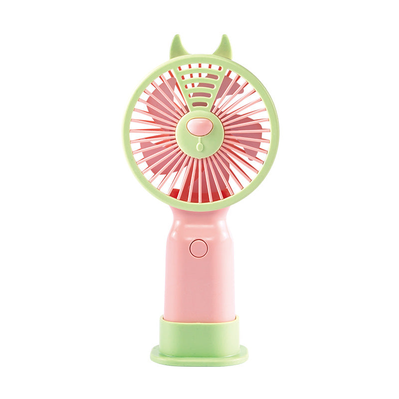 Ventilator portabil unisex cu design tematic iepuraș 4