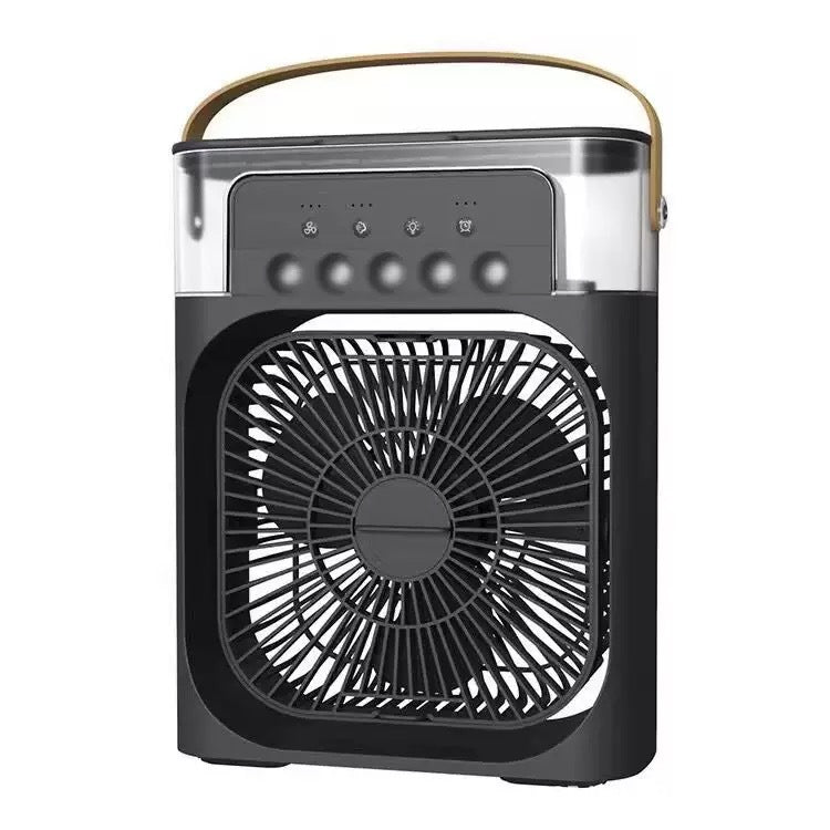 Ventilator portabil unisex cu funcție de aburire și mâner de transport 2