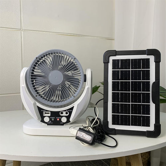 Ventilator portabil unisex cu iluminare LED și încărcare USB pentru camping 1