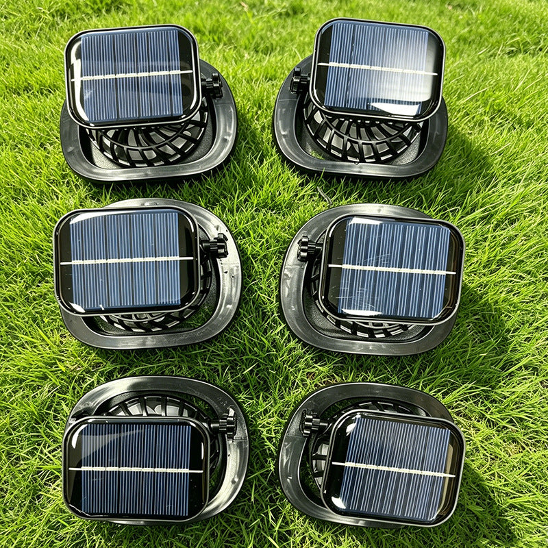 Ventilator portabil unisex cu panou solar integrat pentru utilizare outdoor 2