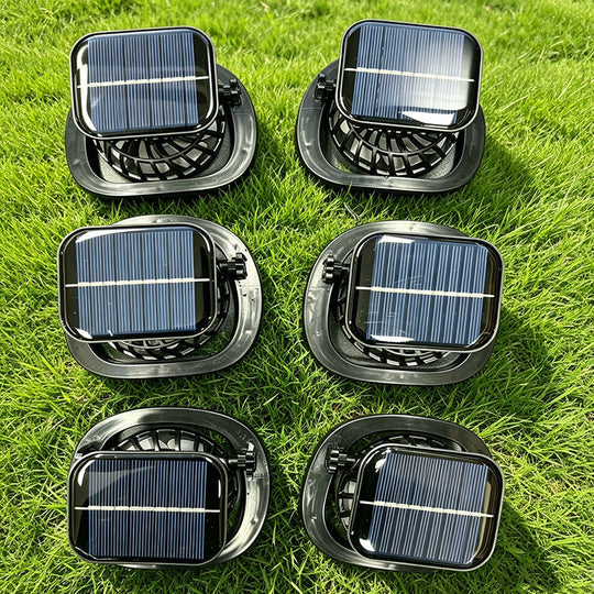 Ventilator portabil unisex cu panou solar integrat pentru utilizare outdoor 2