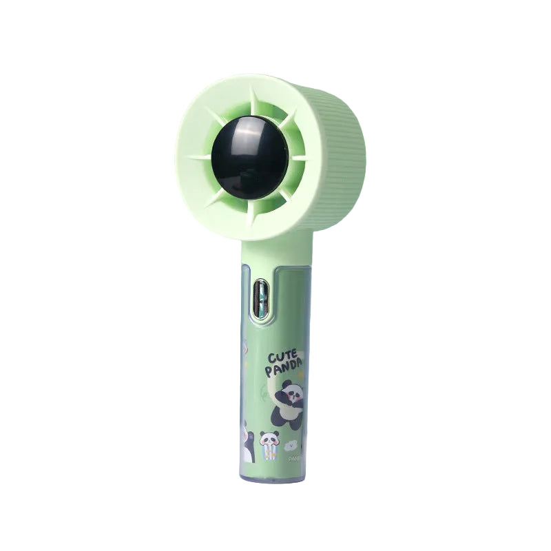 Ventilator portabil unisex cu umidificator integrat și design panda 0