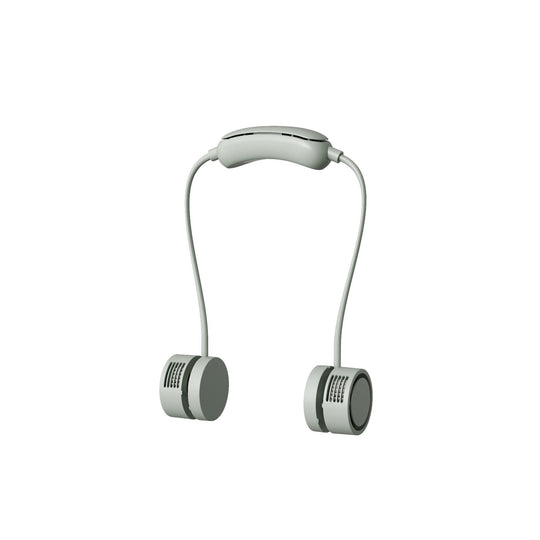 Ventilator portabil unisex pentru gât cu mini ventilatoare duble și încărcare USB 6