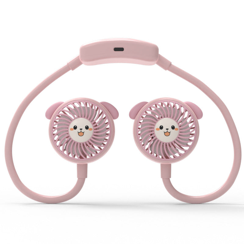 Ventilator unisex portabil pentru gât cu design panda 2