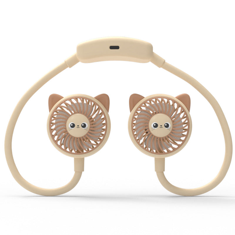 Ventilator unisex portabil pentru gât cu design panda 3