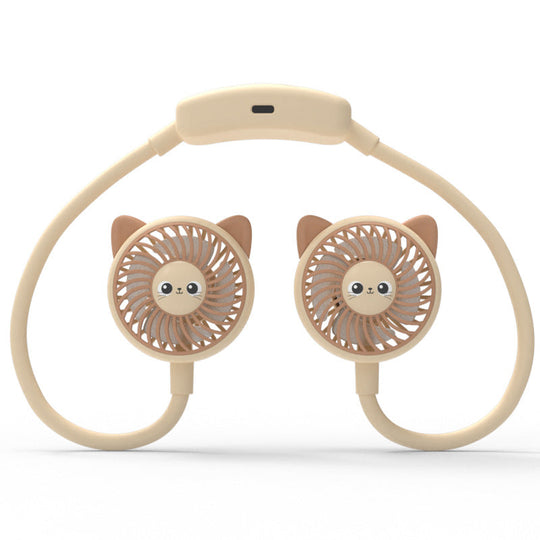 Ventilator unisex portabil pentru gât cu design panda 3