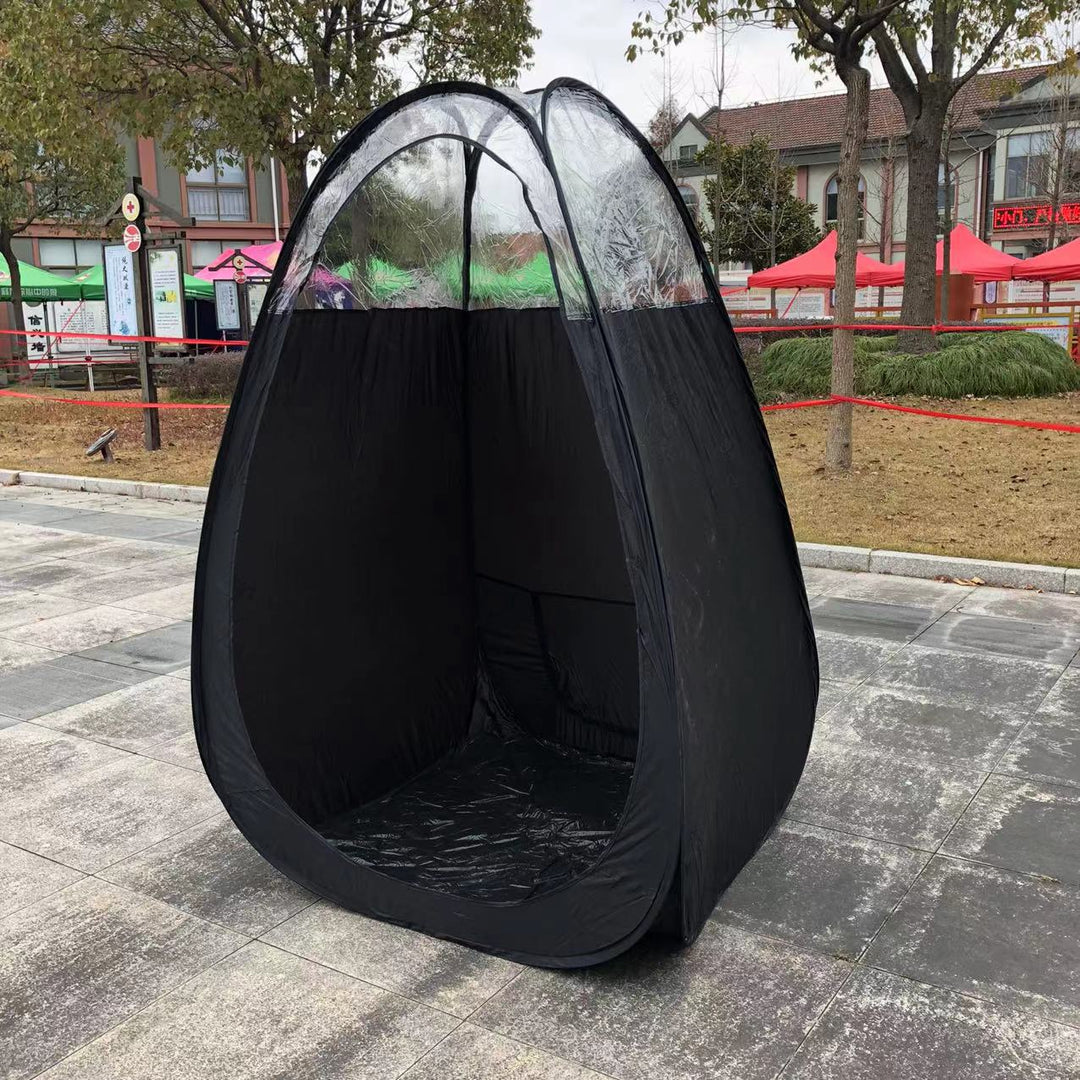 Vestiar Mobil cu Ecran de Confidențialitate Pop-Up pentru Exterior 0