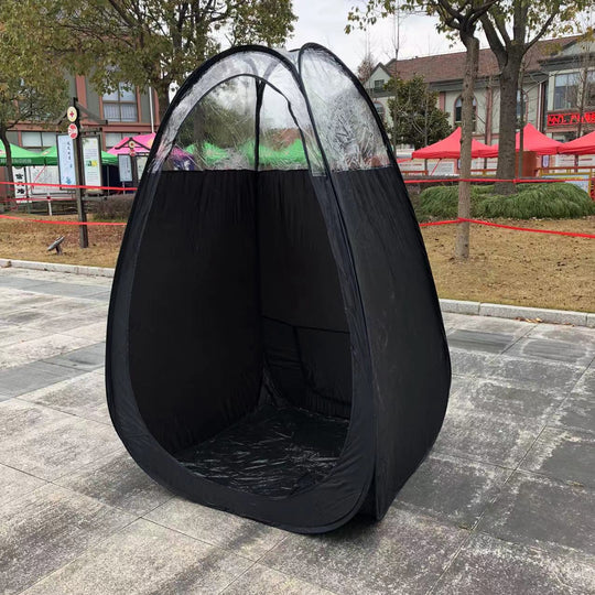 Vestiar Mobil cu Ecran de Confidențialitate Pop-Up pentru Exterior 0