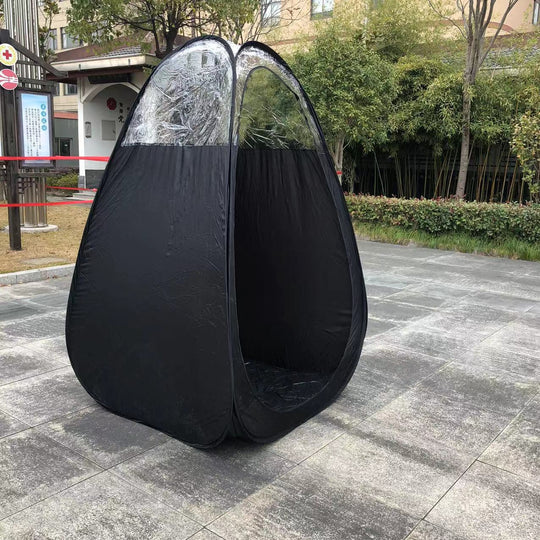 Vestiar Mobil cu Ecran de Confidențialitate Pop-Up pentru Exterior 1