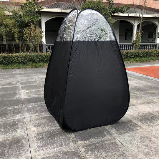 Vestiar Mobil cu Ecran de Confidențialitate Pop-Up pentru Exterior 4