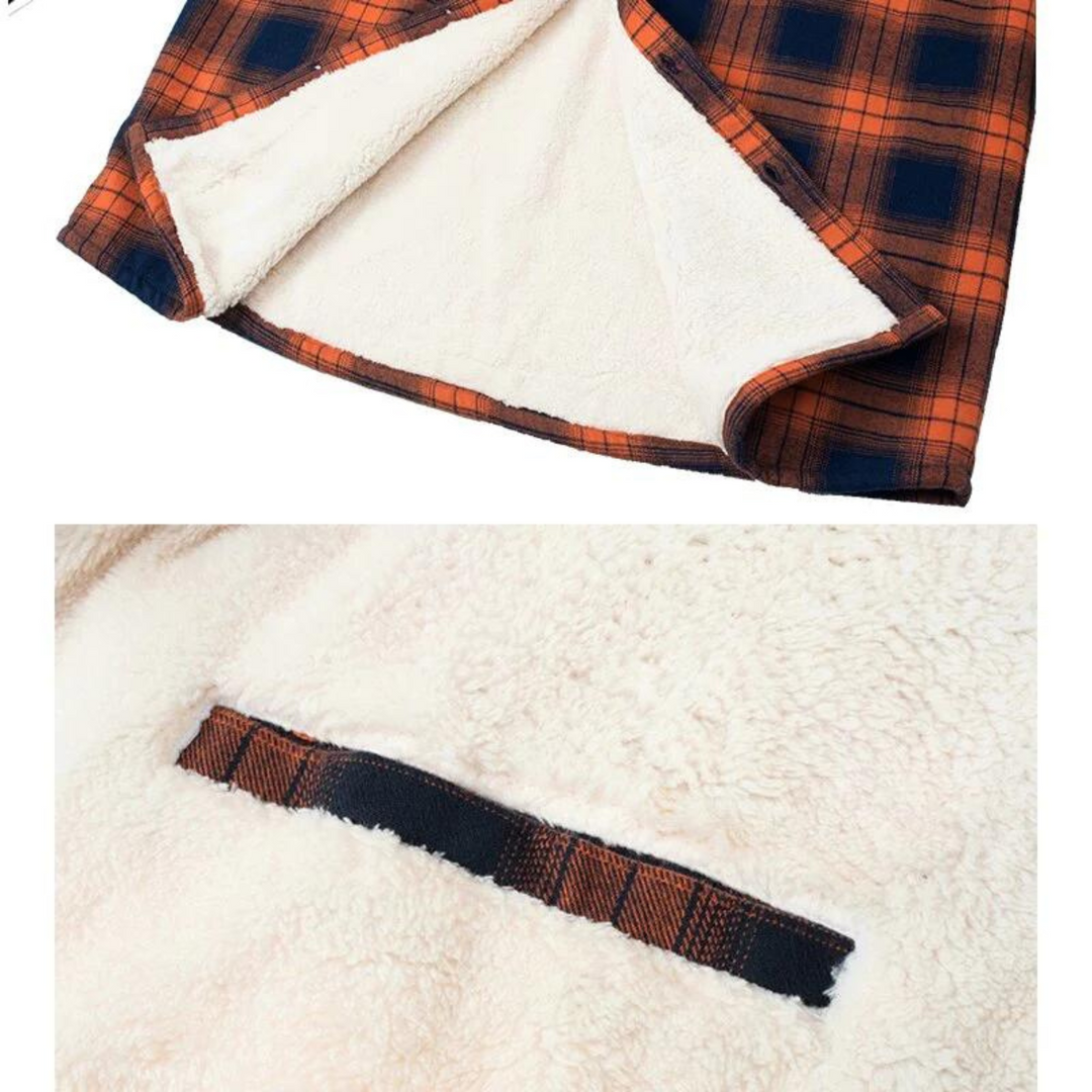 Vrouwen Fleece Gevoerde Ruitjack Comfortabel voor Herfst en Winter 3