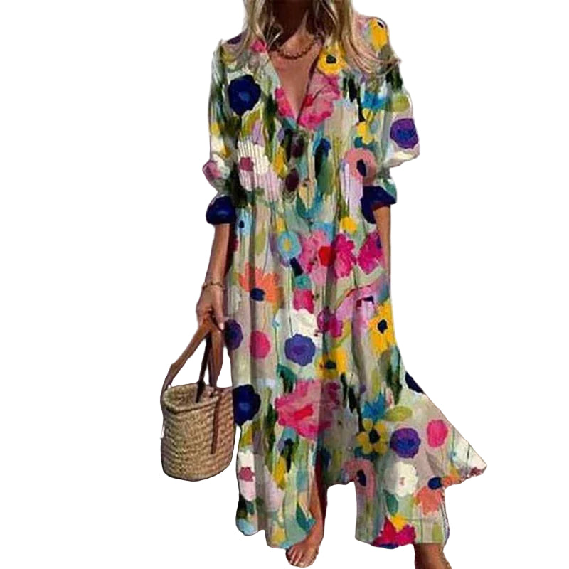 Vrouwen Maxi Jurk Bohemian Stijl 0